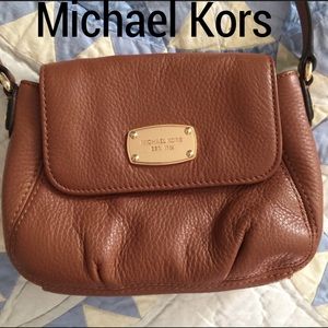 Michael Kors Brown Leather Crossbody Bag
